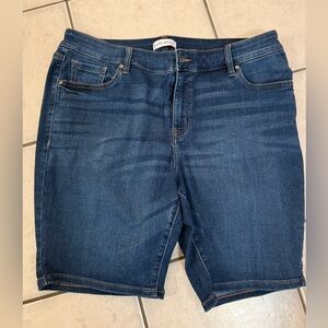 Lane Bryant Indigo Denim Shorts. Size 18